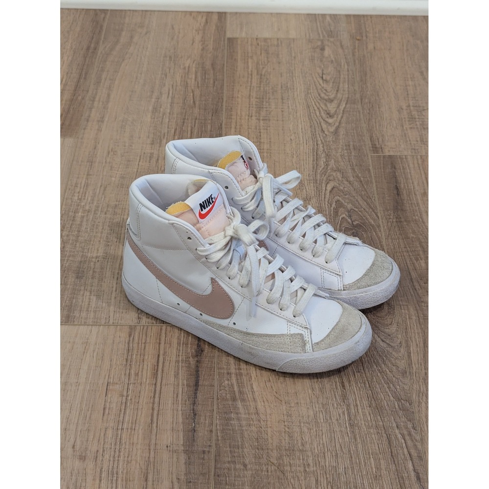 Nike Blazer Mid '77 White Pink CZ1055-118 Women's Size 7 High Top Sneakers